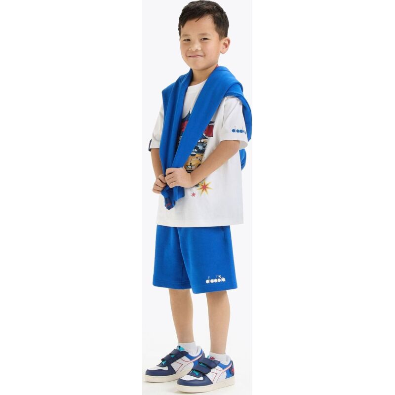 DIADORA JU.T-SHIRT SS SUPERHEROES Optical White/Princess Blue