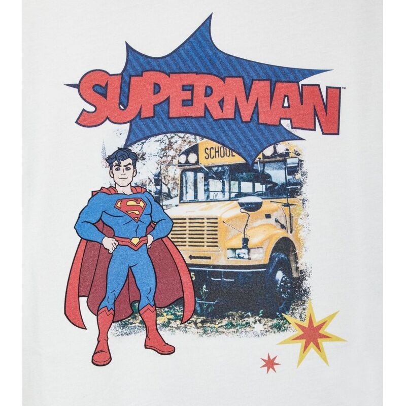 DIADORA JU.T-SHIRT SS SUPERHEROES Optical White/Princess Blue