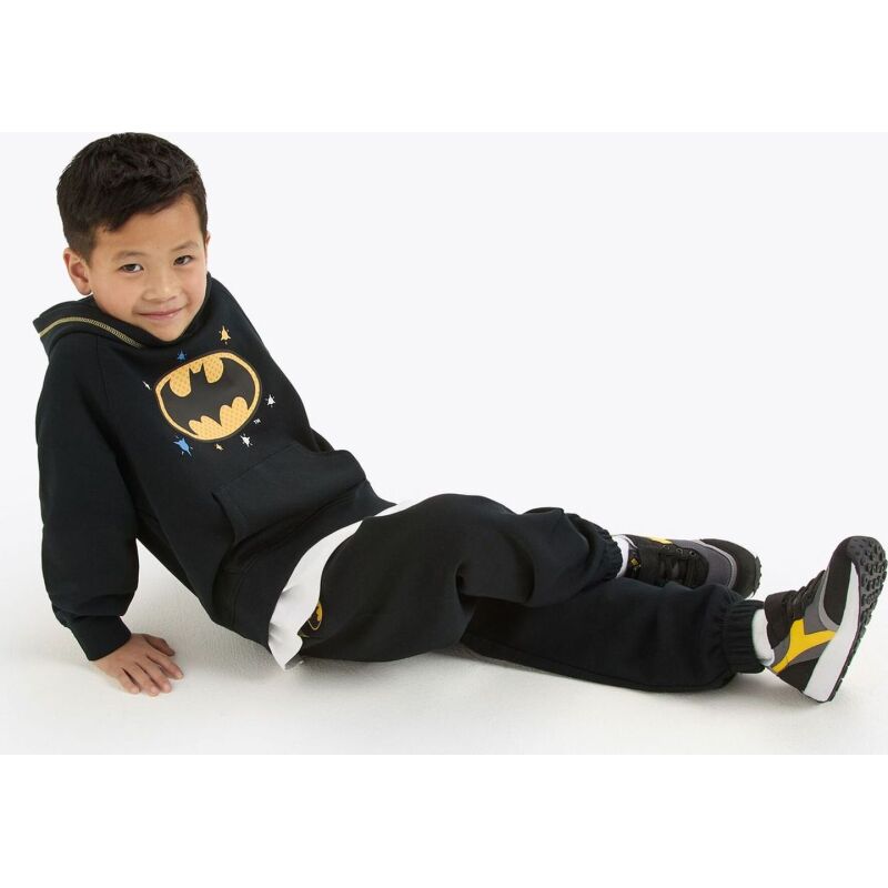 DIADORA JU.HOODIE SUPERHEROES Black