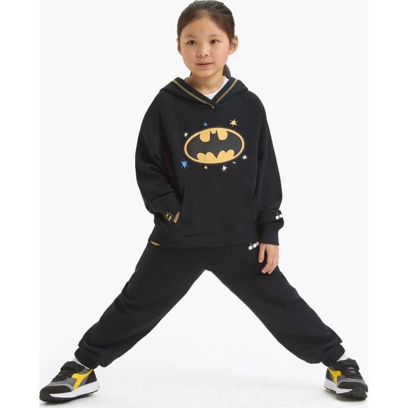 DIADORA JU.HOODIE SUPERHEROES Black