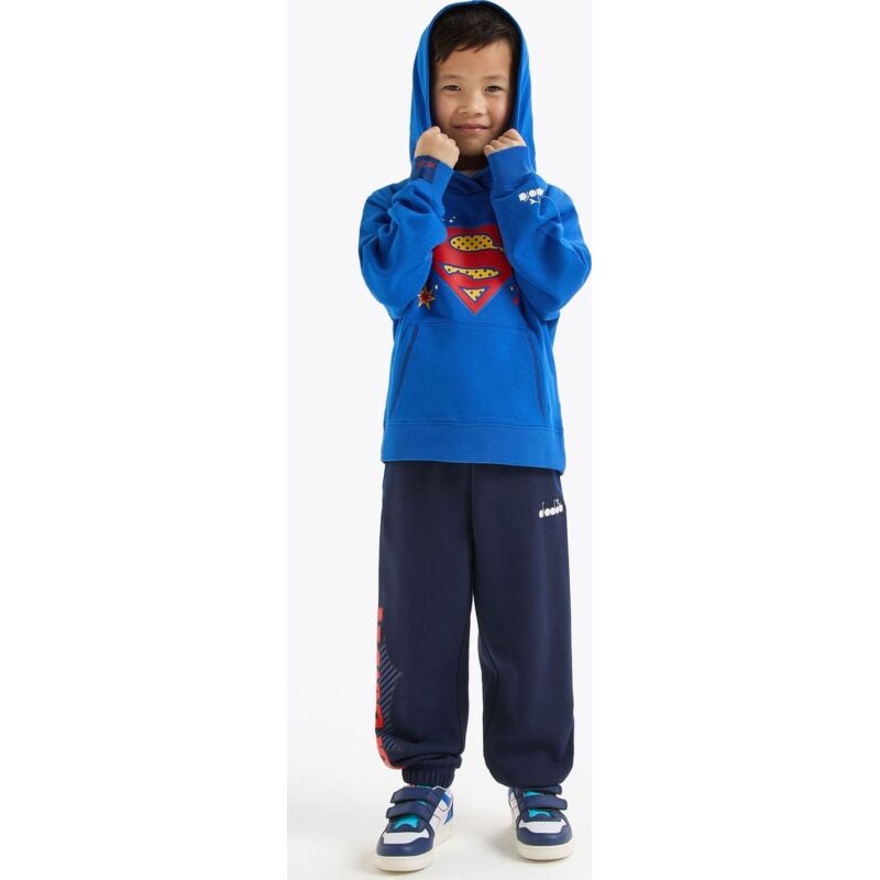 DIADORA JU.HOODIE SUPERHEROES Princess Blue