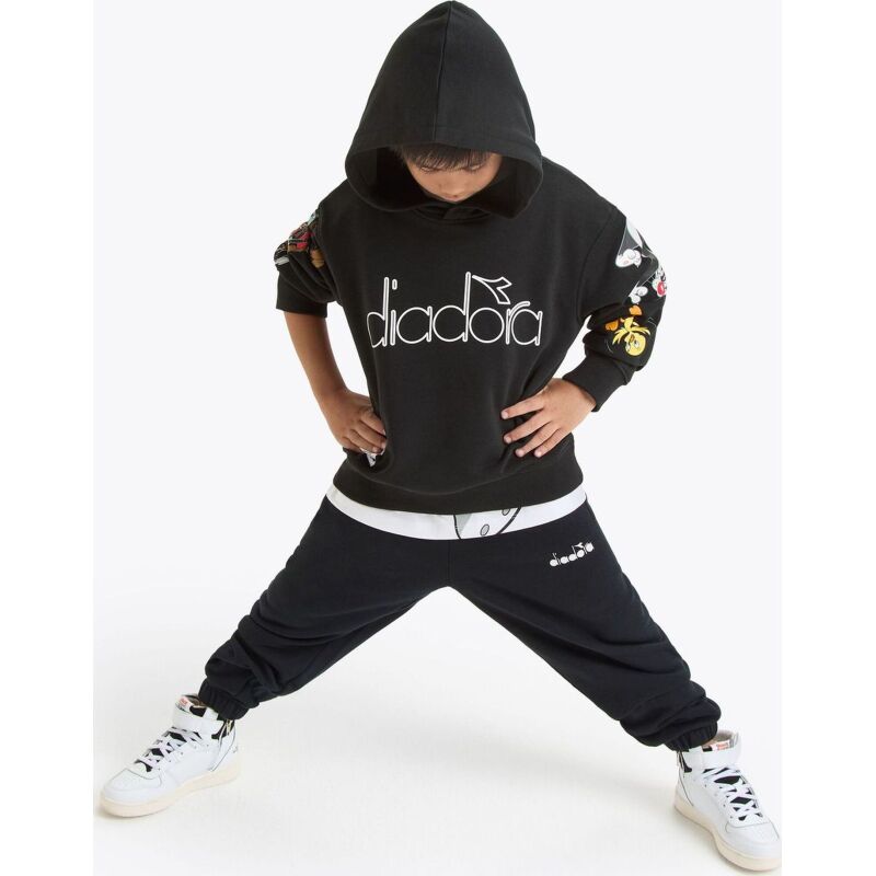 DIADORA JU.HOODIE TEAM Black