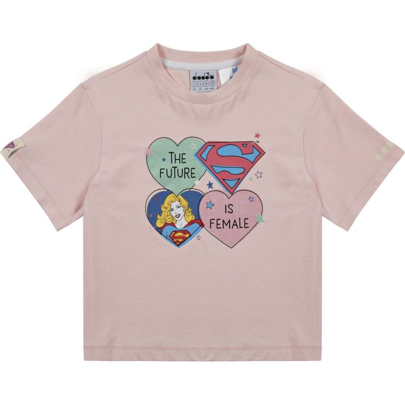 DIADORA JG.T-SHIRT SS SUPERGIRL Wild Rose (50207)