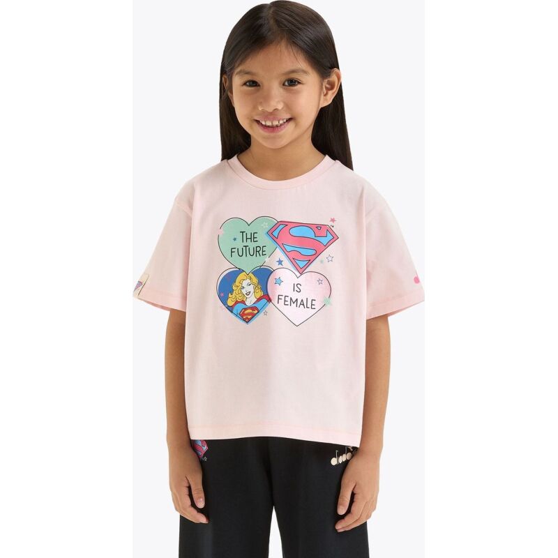 DIADORA JG.T-SHIRT SS SUPERGIRL Wild Rose (50207)