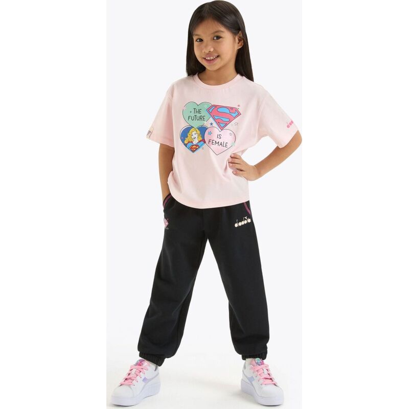 DIADORA JG.T-SHIRT SS SUPERGIRL Wild Rose (50207)