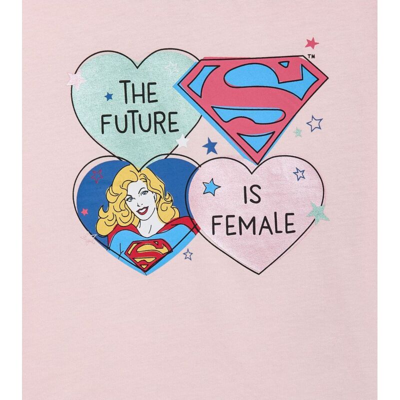 DIADORA JG.T-SHIRT SS SUPERGIRL Wild Rose (50207)