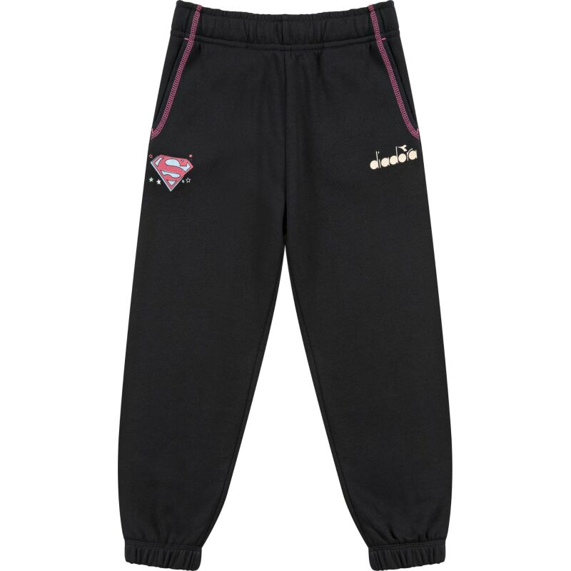 DIADORA JU.JOGGER PANT SUPERHEROES Black/Wild Rose