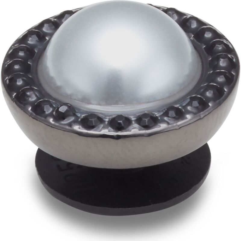 Crocs™ Jibbitz Pearl With Black Gem Base 