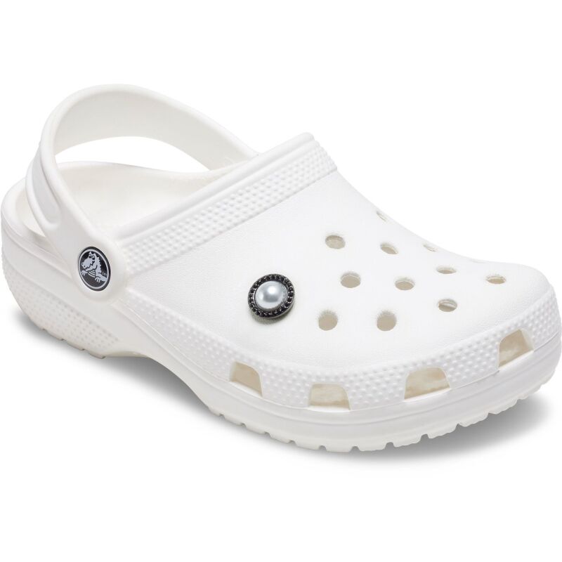 Crocs™ Jibbitz Pearl With Black Gem Base 