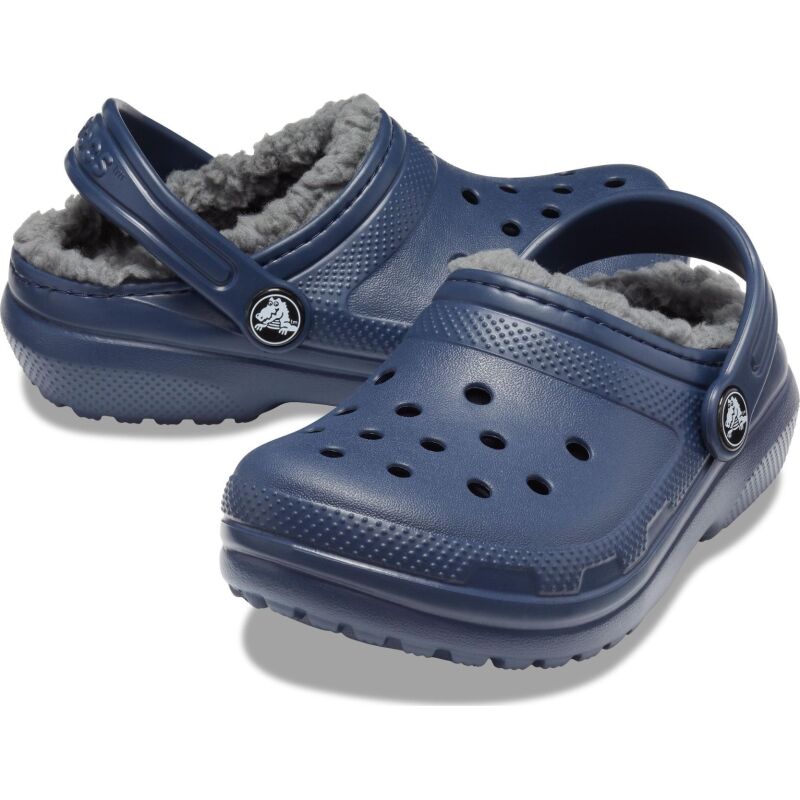 Crocs™ Classic Lined Clog Kid's 207009 Navy/Charcoal