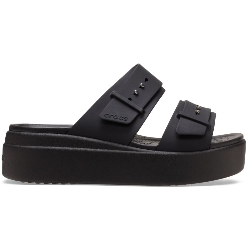 Crocs™ Brooklyn Sandal Low Wedge Women's Black