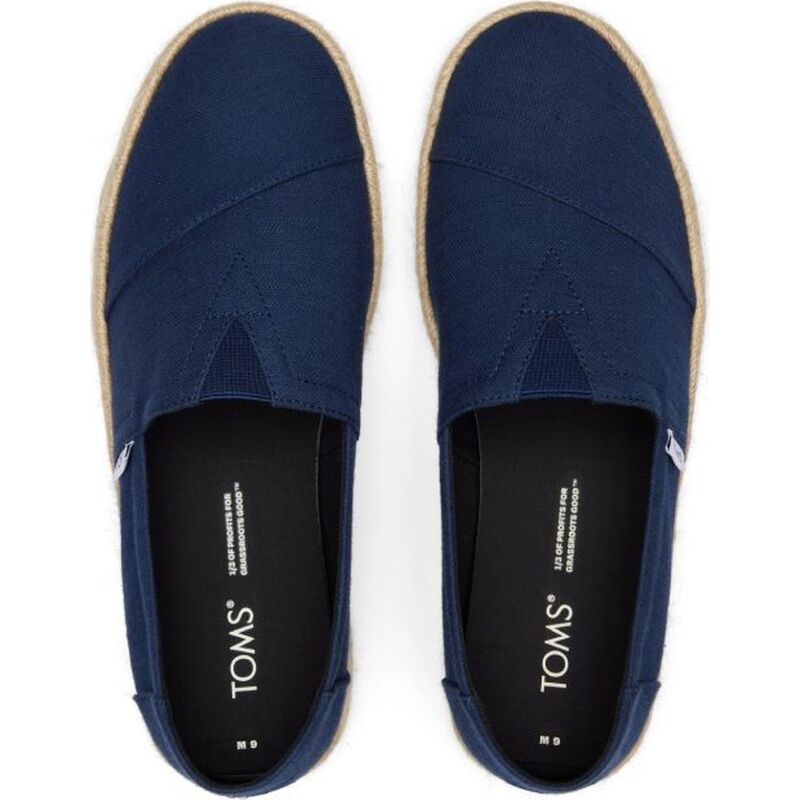 TOMS Recycled Cotton Woven Men Alpargata Rope 2.0 Navy