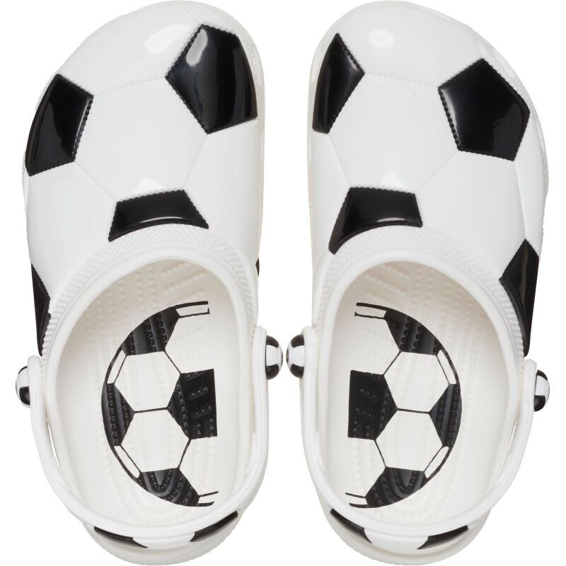 Crocs™ Classic Soccer Ball Clog Kid's White/Black