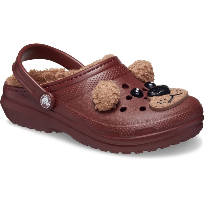Crocs™ Classic Lined I Am Brown Bear Clog Toddler Dark Clay
