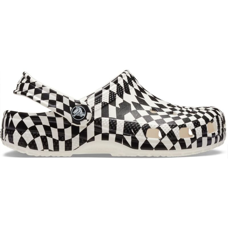 Crocs™ Classic Warped Checker Clog Kids' White/Black