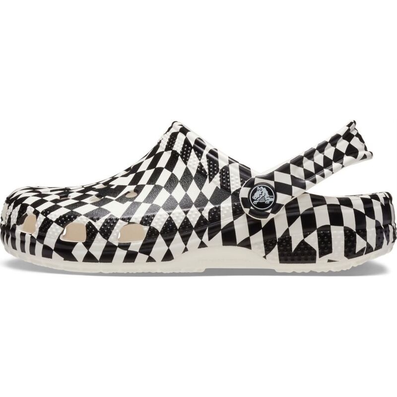 Crocs™ Classic Warped Checker Clog Kids' White/Black