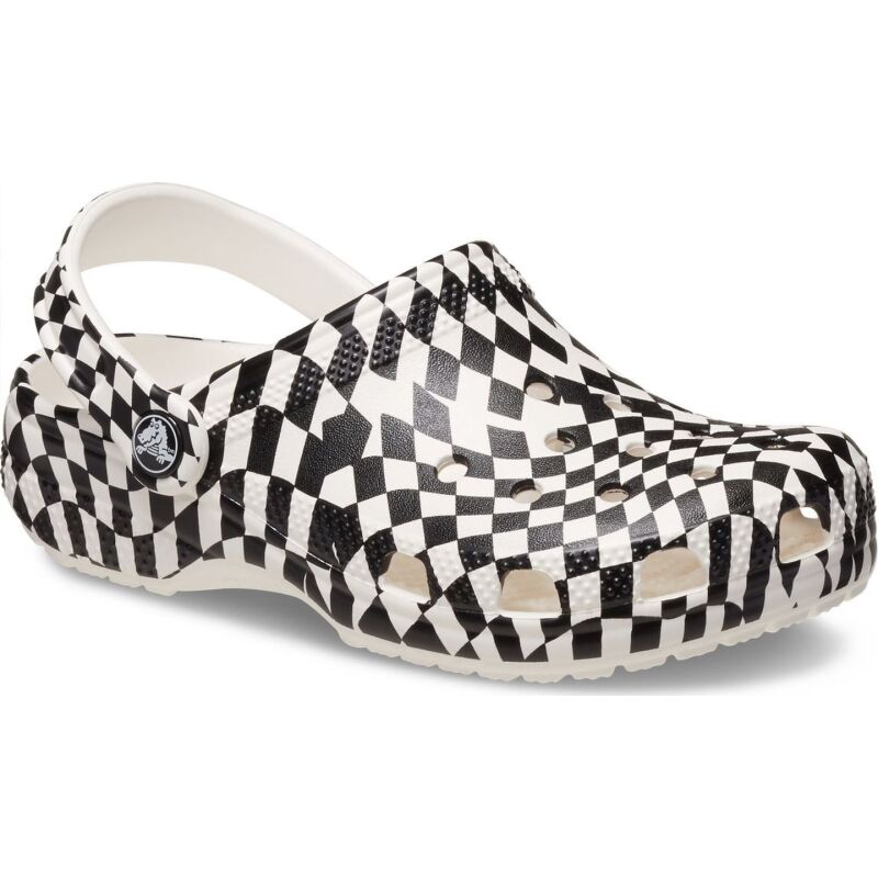 Crocs™ Classic Warped Checker Clog Kids' White/Black