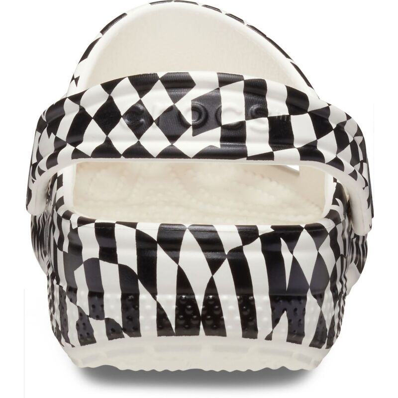 Crocs™ Classic Warped Checker Clog Kids' White/Black