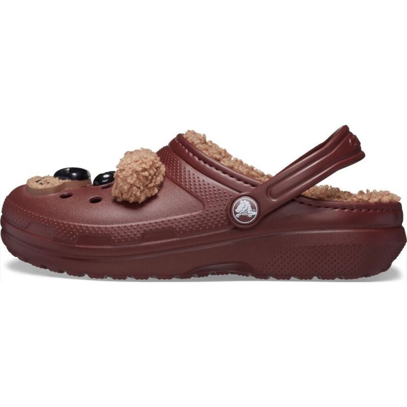 Crocs™ Classic Lined I Am Brown Bear Clog Kid's Dark Clay