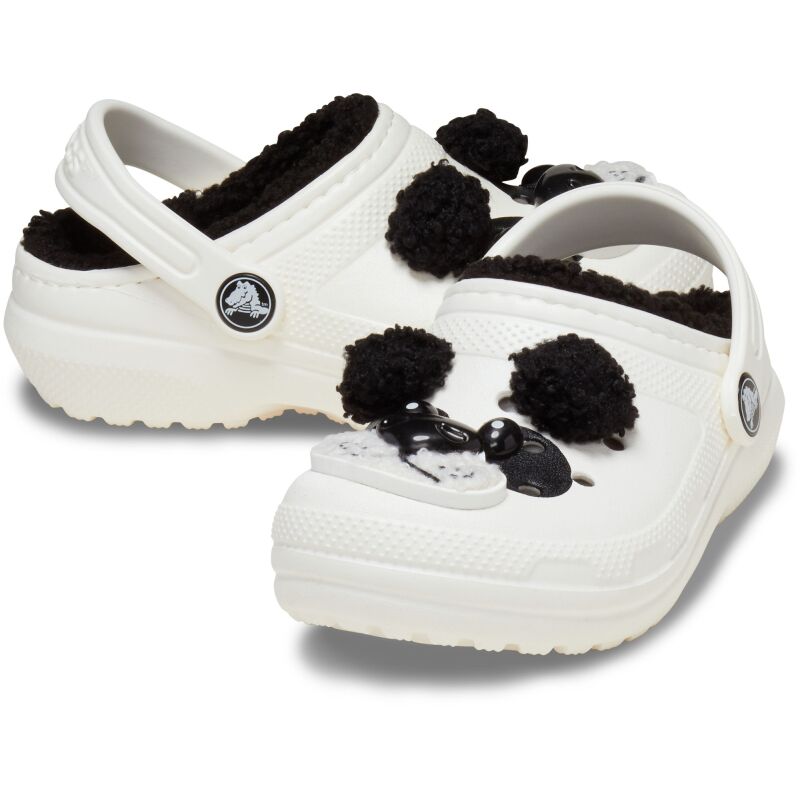 Crocs™ Classic Lined Iam Panda Bear Clog Toddler's Chalk/Black