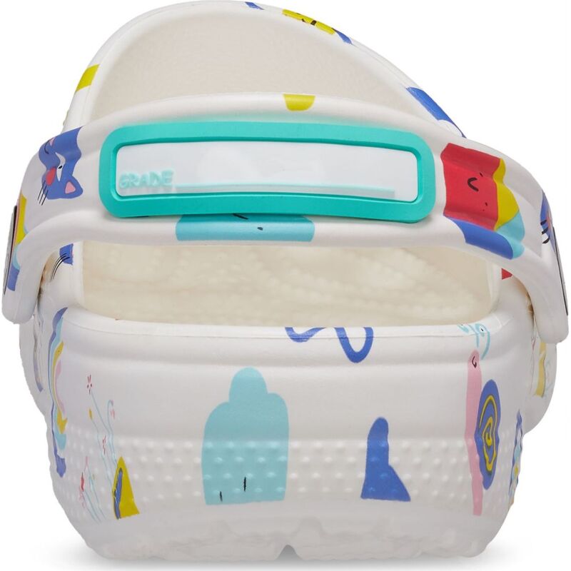 Crocs™ Classic Doodle Print Clog Kid's White/Multi