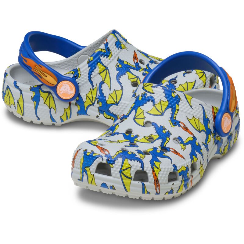 Crocs™ Classic Dragon Graphic Clog Toddlers' Atmosphere
