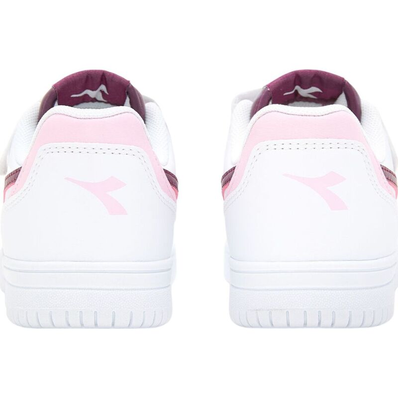 DIADORA Raptor Low PS Kid's White/Grape Wine