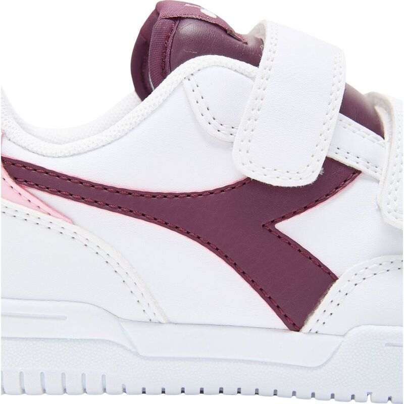 DIADORA Raptor Low PS Kid's White/Grape Wine