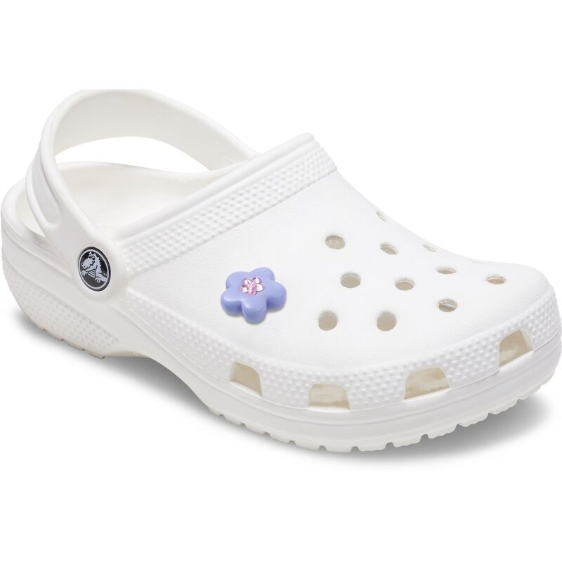 Crocs™ Jibbitz Purple Flower With Pink Gem 