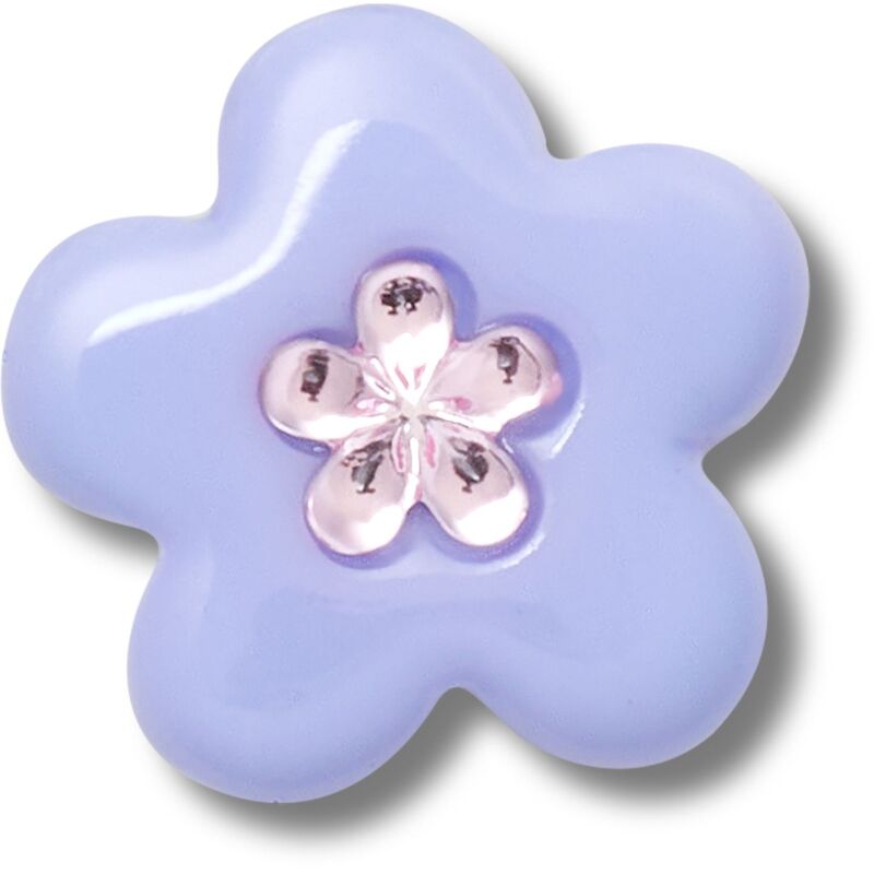 Crocs™ Jibbitz Purple Flower With Pink Gem 