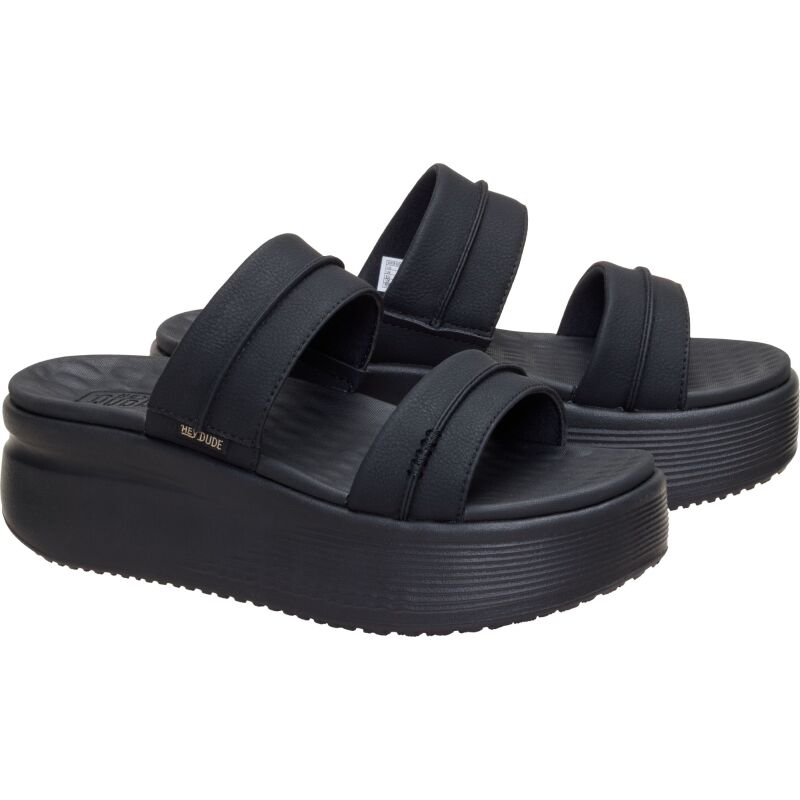 HEYDUDE Austin Slide Classic Women's Black/Black