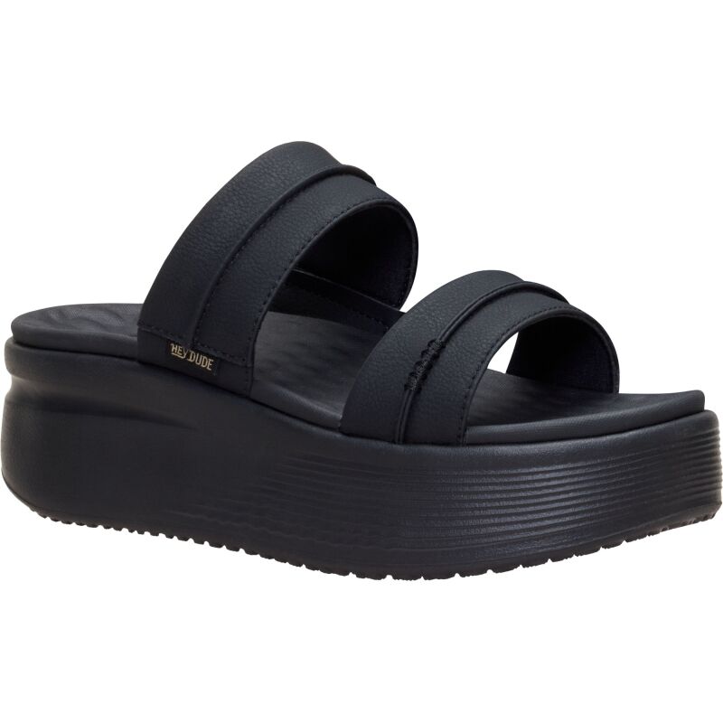 HEYDUDE Austin Slide Classic Women's Black/Black