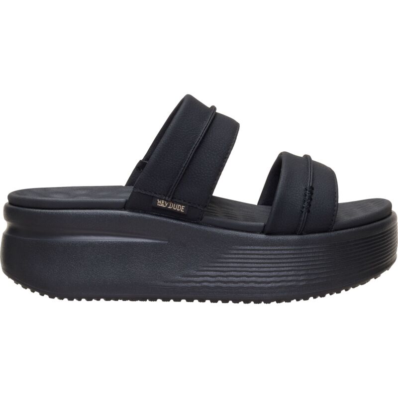 HEYDUDE Austin Slide Classic Women's Black/Black