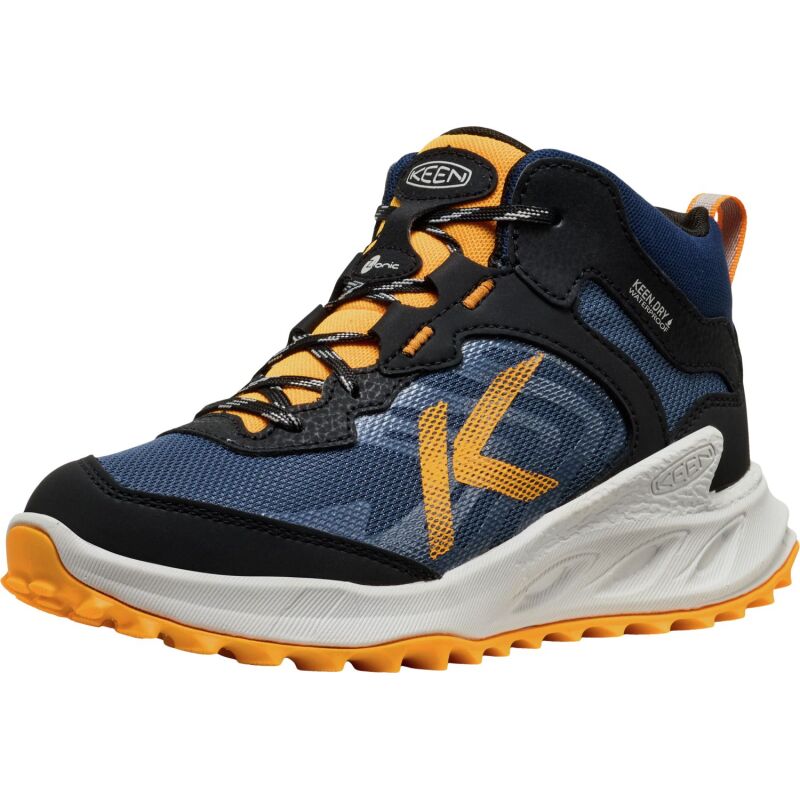 Keen Zionic Mid Wp Big Kid's Naval Academy/Bright Marigold