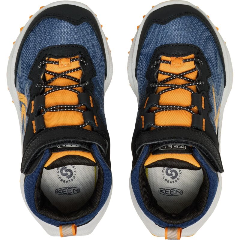 Keen Zionic Mid Wp Little Kid's Naval Academy/Bright Marigold