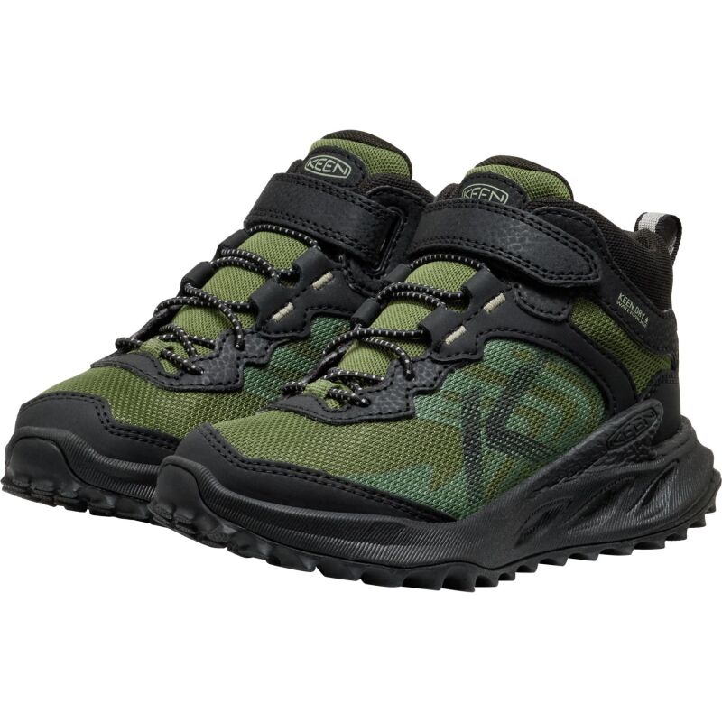 Keen Zionic Mid Wp Little Kid's Black/Bronze Green