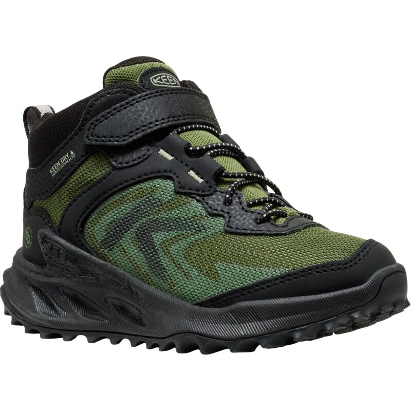 Keen Zionic Mid Wp Little Kid's Black/Bronze Green