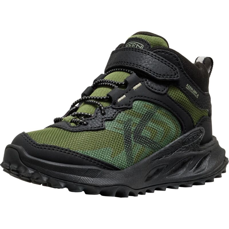 Keen Zionic Mid Wp Little Kid's Black/Bronze Green
