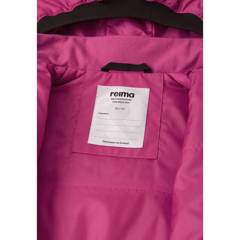 REIMA Marte Mid 5100115A waterproof insulated outdoor jumpsuit Rosy Berry