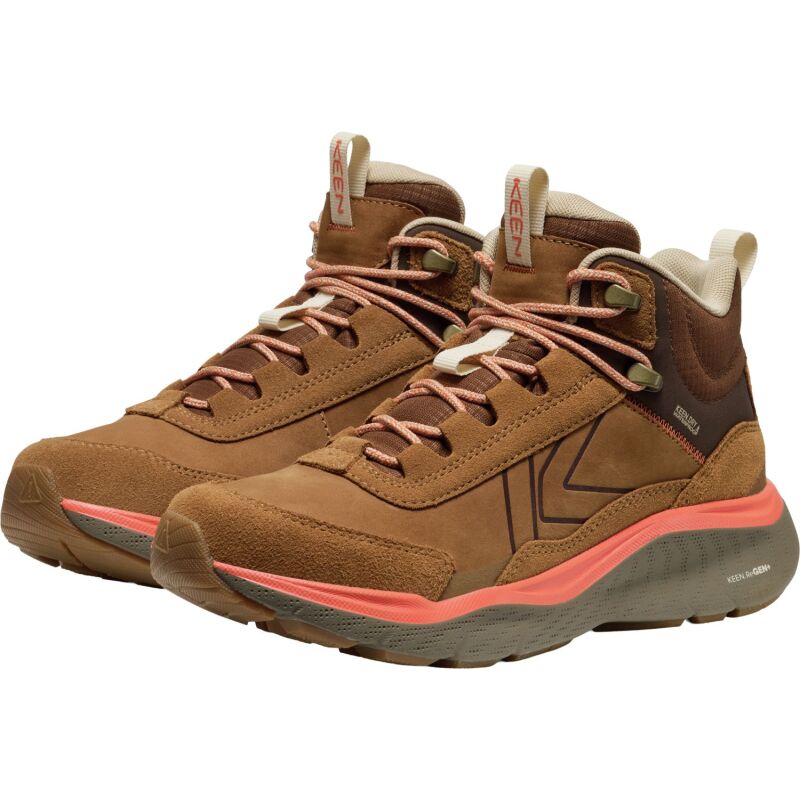 Keen Leiki Leather Mid Wp Women's Chipmunk/Bison