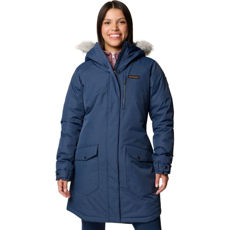 Columbia Suttle Mountain Long Insulated Jacket Collegiate Navy