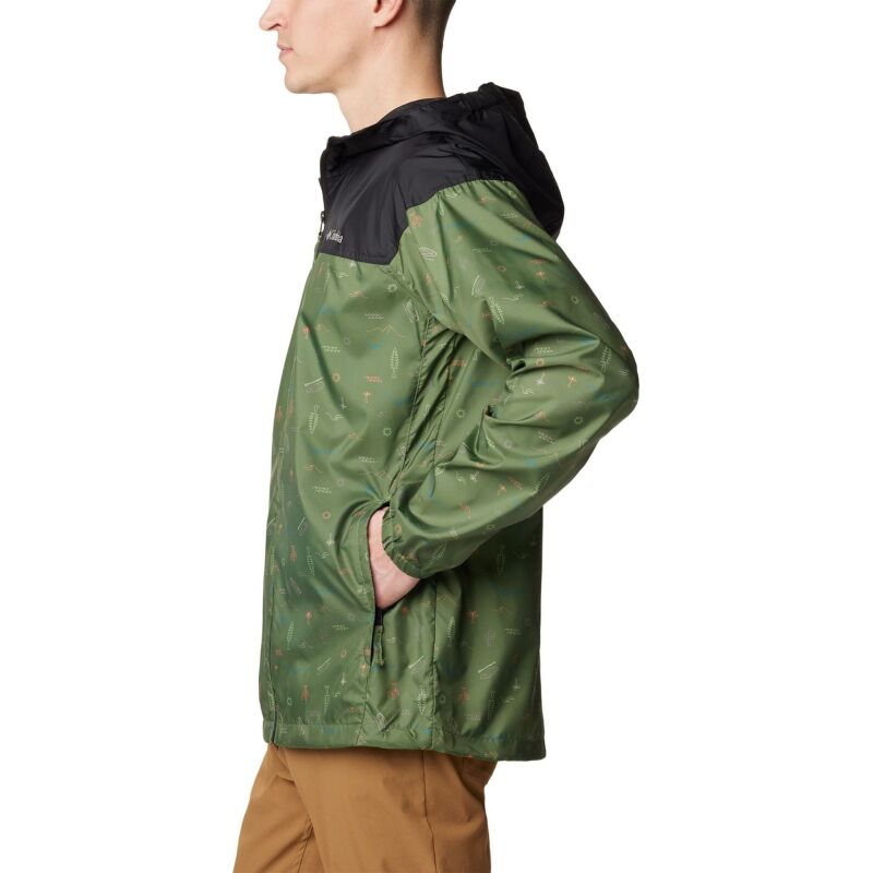 Columbia Flash Challenger Novelty Windbreaker Men's Canteen Explore