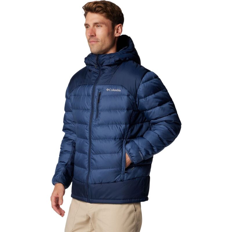 Columbia Autumn Park II Down Hooded Jacket Men's Dark Mountain/ Collegiate Navy