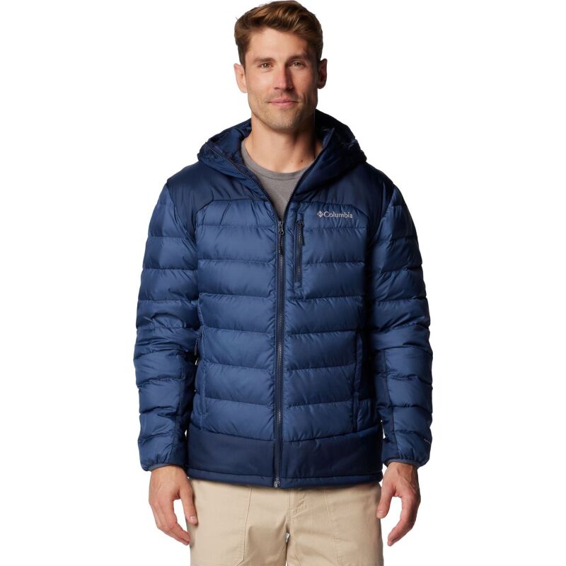 Columbia Autumn Park II Down Hooded Jacket Men's Dark Mountain/ Collegiate Navy