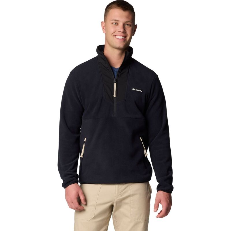 Columbia Sequoia Grove Half Zip Fleece Men's Black/ Black/ Ancient Fossil Pulls