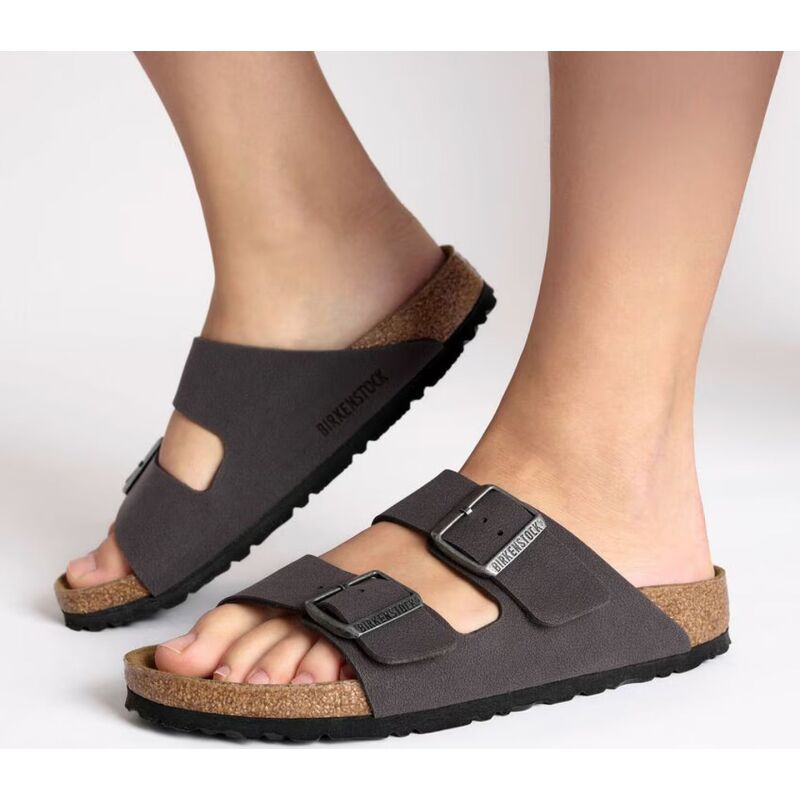 Birkenstock Arizona Birko-Flor Velvet Gray