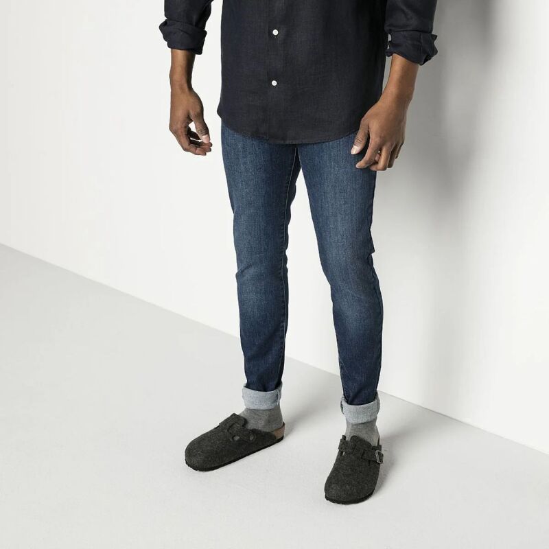 Birkenstock Boston Wool Anthracite