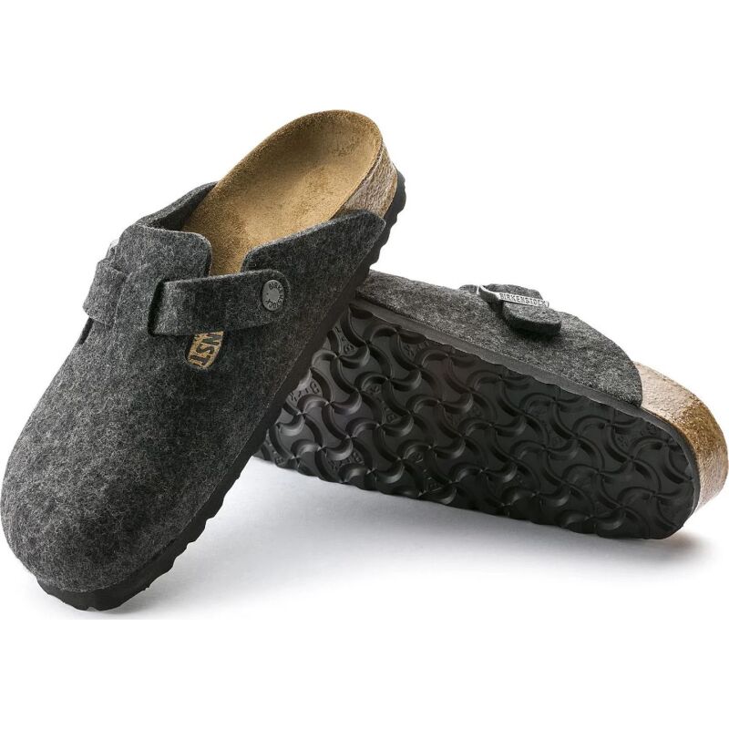 Birkenstock Boston Wool Anthracite