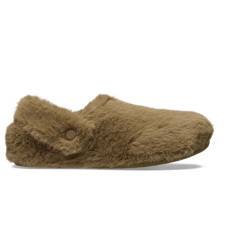 Crocs™ Classic Cozzzy Luxe Slipper Sepia