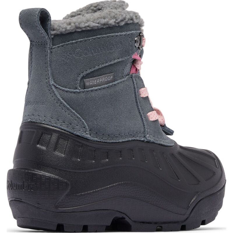 Columbia Powderbug Alpine Waterproof Kid's Graphite/Pink Haze